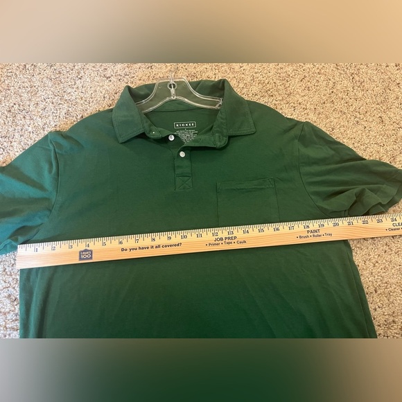 Kickee Mens Medium Green Bamboo Organic Cotton Polo Shirt - Picture 7 of 8